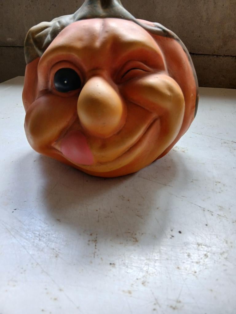 Stenen pompoen Halloween, Ophalen of Verzenden, Zo goed als nieuw