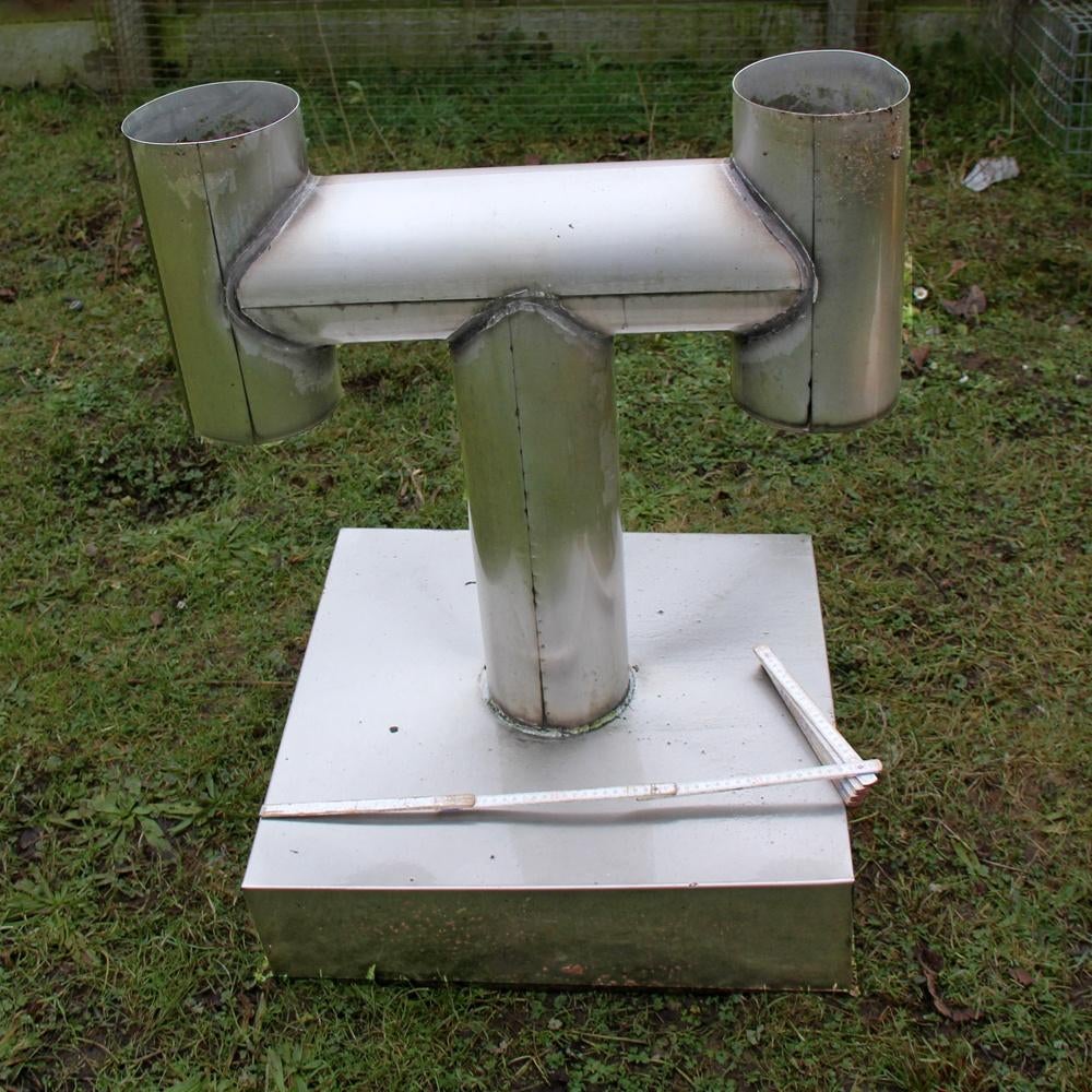 schouwkap in inox  60 cm breed  80 cm hoog, Ophalen