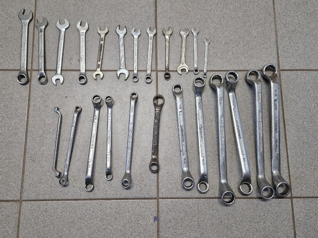 Set FACOM INCH Ring en Steeksleutels in duimmaat, Auto diversen, Autogereedschap, Ophalen of Verzenden, Gebruikt