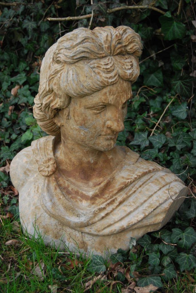 Superbe buste d'Apollon en pierre bleue, Enlèvement, Utilisé