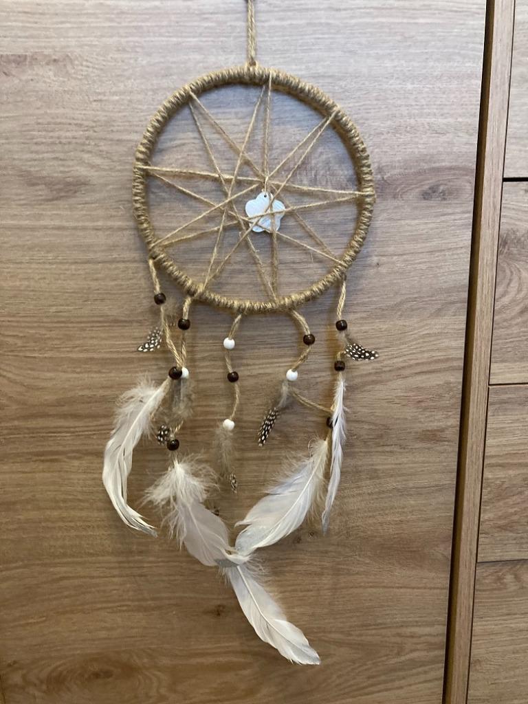 DROMENVANGER BRUIN WIT 20CM NIEUW, Huis en Inrichting, Woonaccessoires | Wanddecoraties, Ophalen of Verzenden, Nieuw