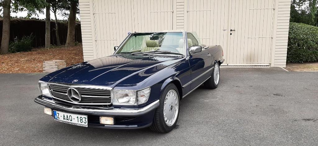 MERCEDES 560 SL V 8 .UNIQUE EN ETAT NEUF ET OLDTIMER APPROUV, Autos, Mercedes-Benz, Cuir, Achat, Beige, Entreprise