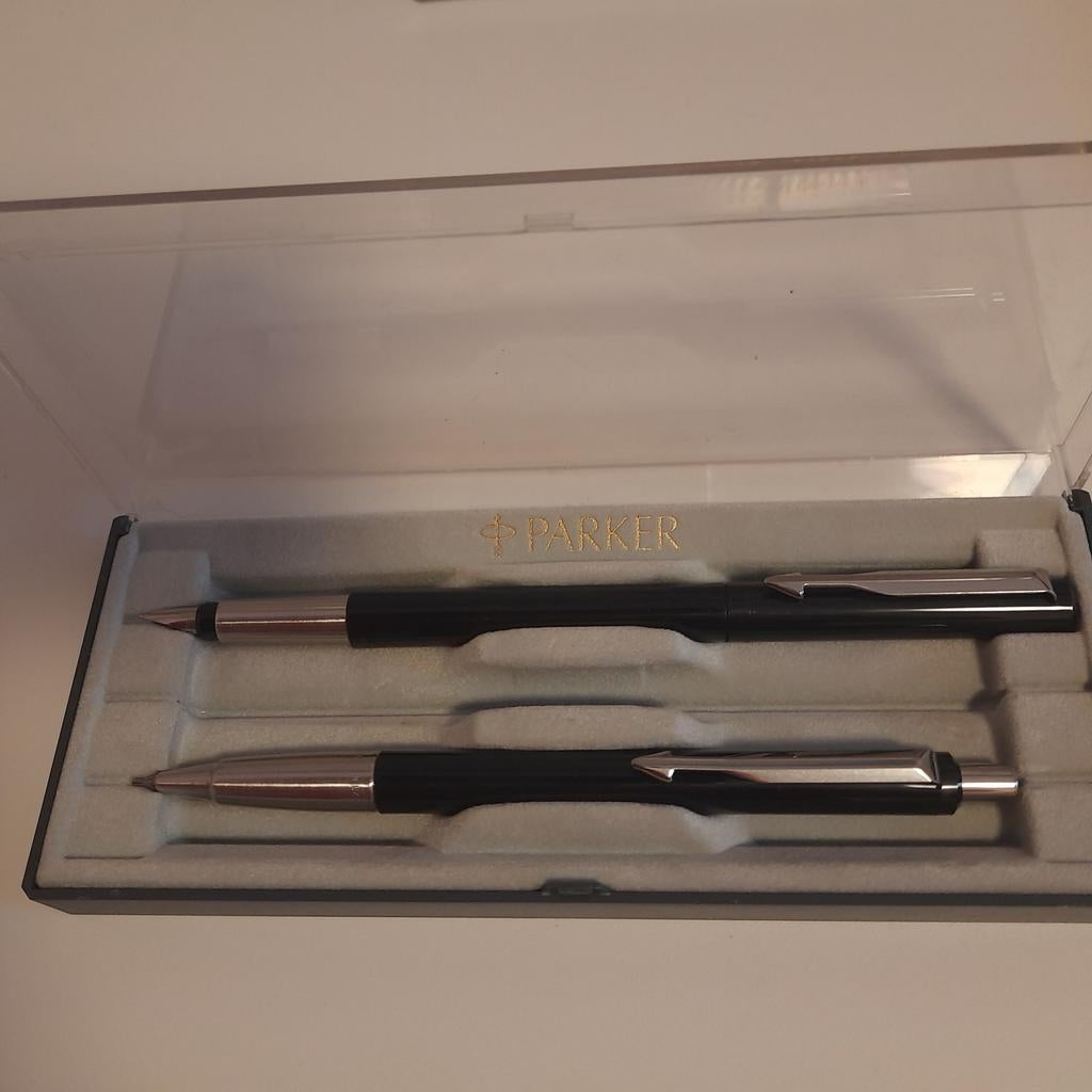 PARKER set VECTOR: ZWART* VULPEN+VULPOTLOOD*NIEUW*MIB*, Ophalen, Parker, Nieuw, Met doosje