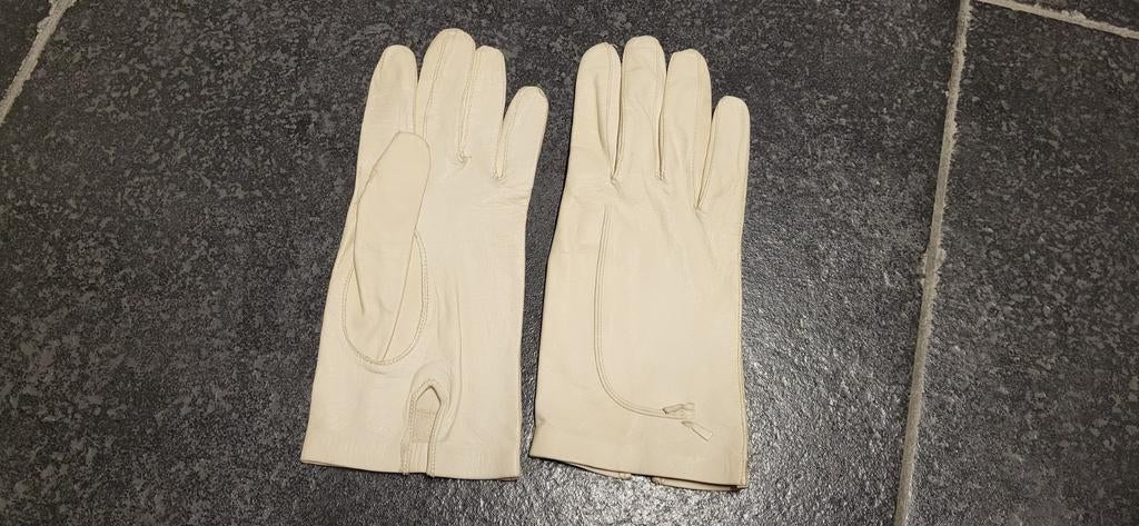 Vintage lederen  handschoentjes  jaren 60, Verzamelen, Ophalen of Verzenden, Gebruikt