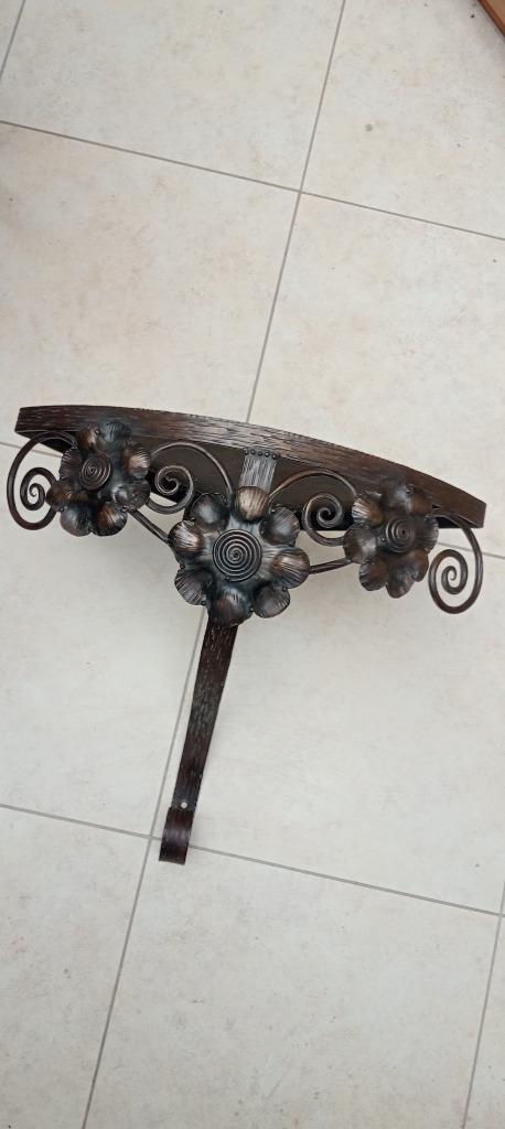 Etagère art deco fer forgé Fernand Carion Ferronnerie d'art, Antiquités & Art, Enlèvement ou Envoi