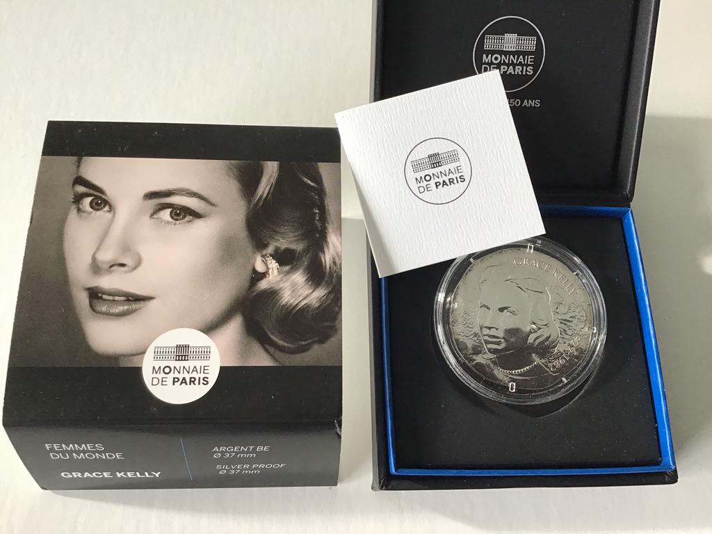 Frankrijk 10 euro Grace Kelly 2022 Zilver Proof., Postzegels en Munten, Ophalen of Verzenden, Frankrijk, 10 euro, Zilver