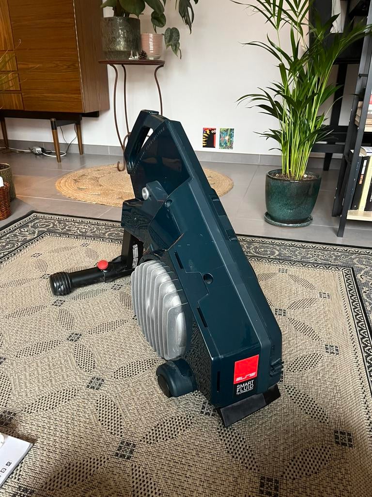 Elite Turno Smart Fluid trainer + cassette & wielsteun, Sport en Fitness, Wielrennen, Ophalen, Gebruikt