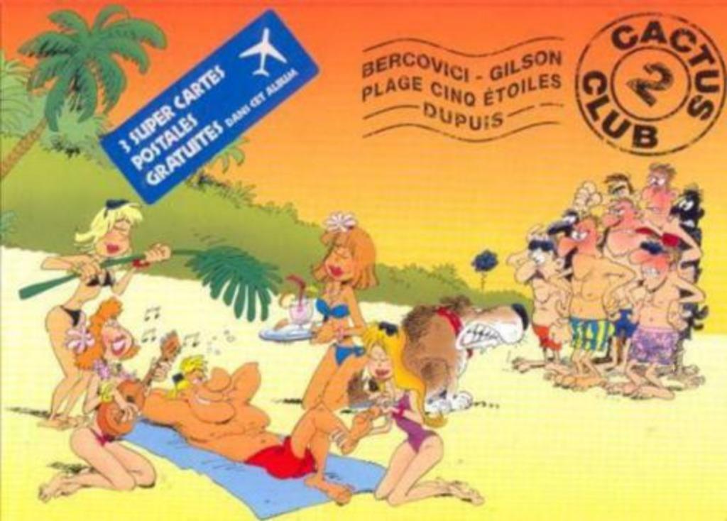 Cactus club 2 Plage 5 étoiles Bercovici Gilson, Eén stripboek, Ophalen of Verzenden, Gelezen