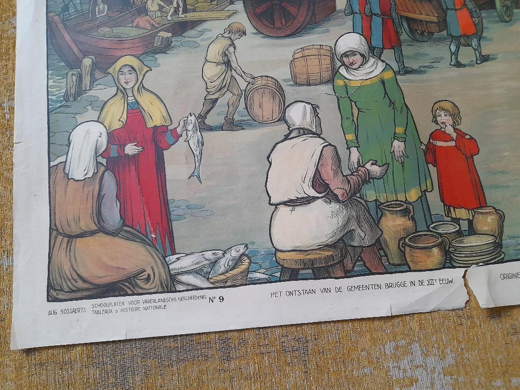 Oude schoolplaten, Ophalen, Geschiedenis