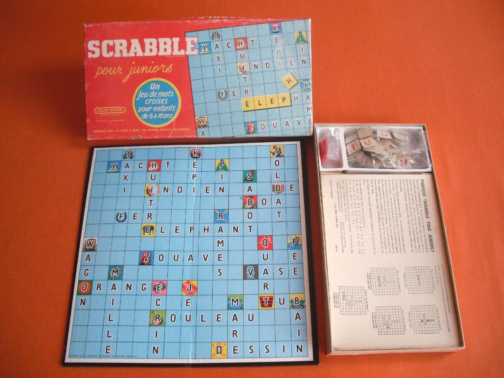 JEUX SPEAR : * SCRABBLE * POUR JUNIORS *, Vijf spelers of meer, Ophalen of Verzenden, Gebruikt