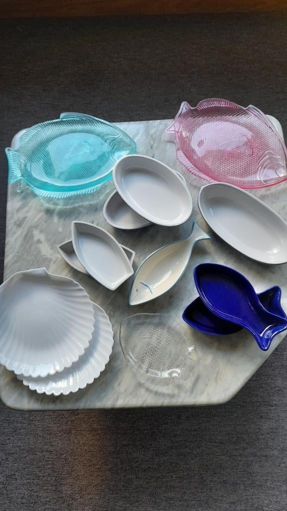 raviers en verre, apero et entrees