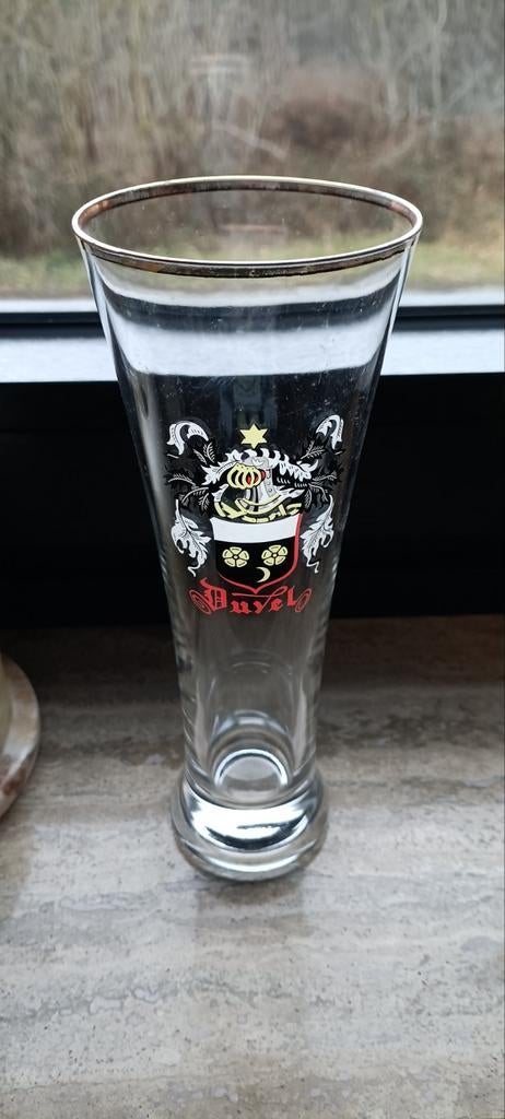 3 oude Duvelfluiten oud logo gouden rand, Ophalen of Verzenden