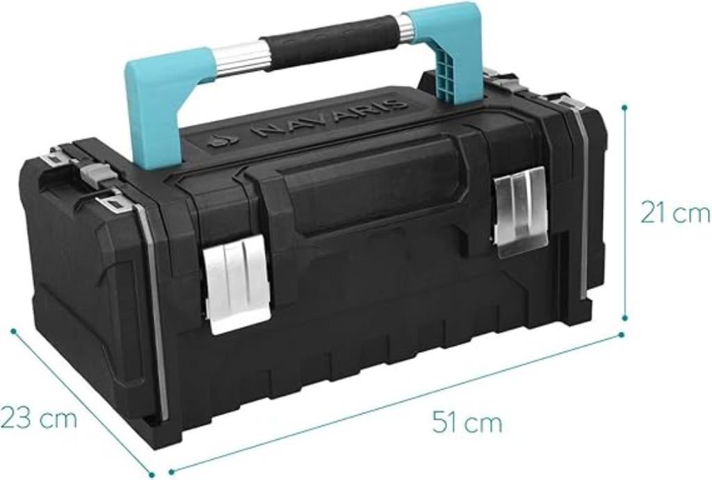 Boîte à outils en plastique Navaris LIVRAISON RAPIDE ET GRAT, Envoi, Neuf