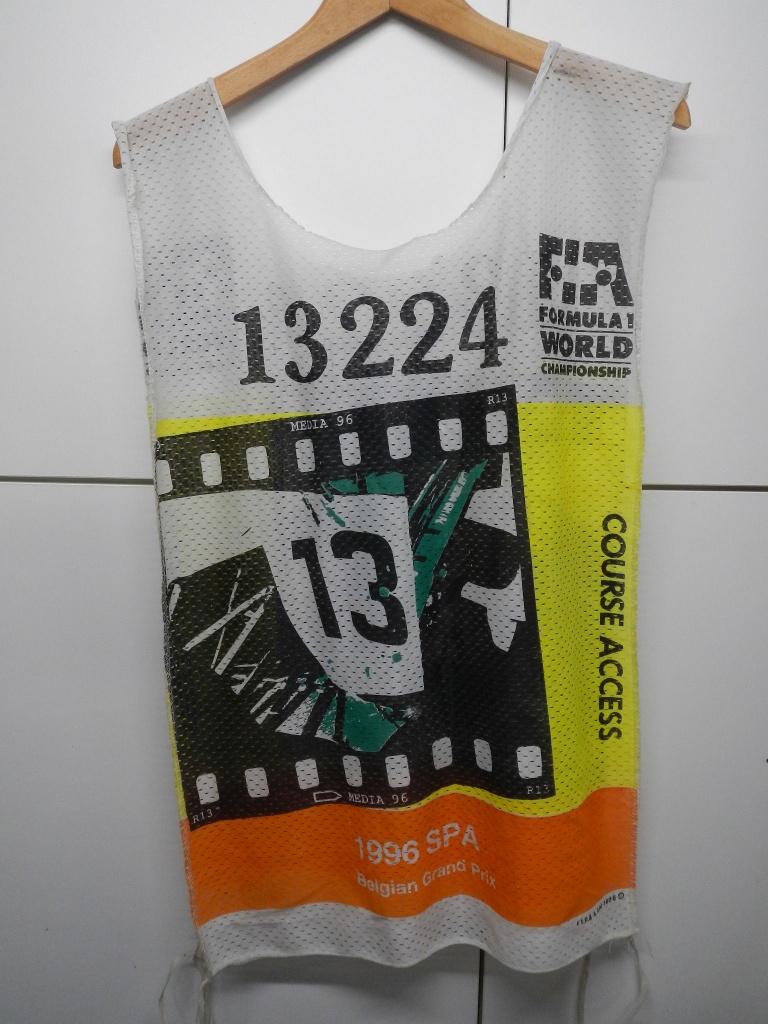 Chasuble et T shirt presse Francorchamps F1 1996, Ophalen, Gebruikt, Auto's