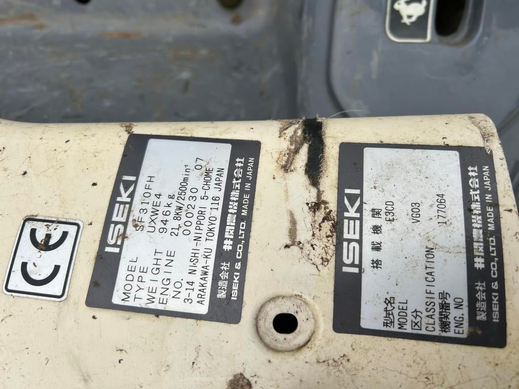 Iseki sf310 diesel 31 pk 4x4, Tuin en Terras, Zitmaaiers, Ophalen of Verzenden