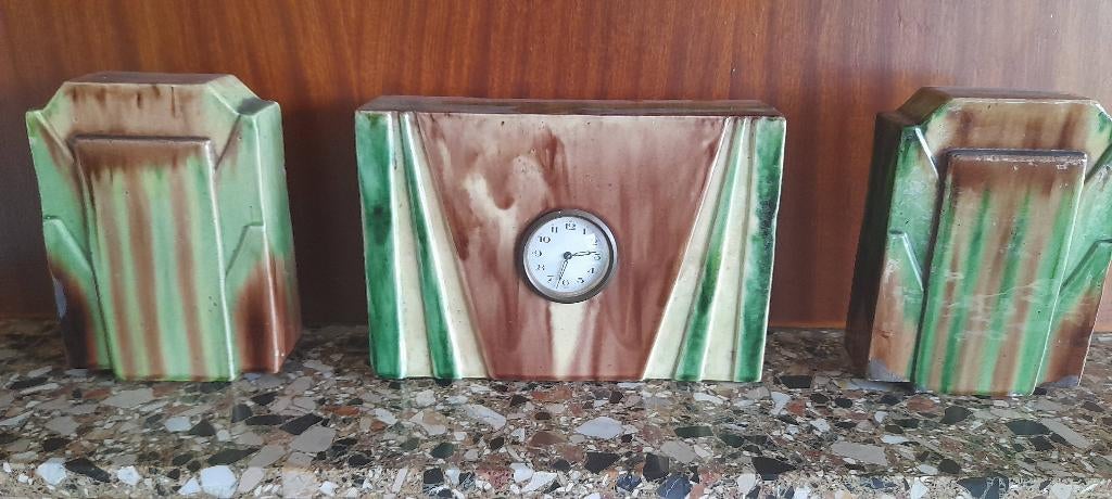 Décoration de cheminée en terre cuite, Antiquités & Art, Enlèvement