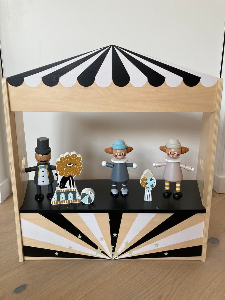 Poppenkast hout- thema circus, Ophalen of Verzenden, Nieuw