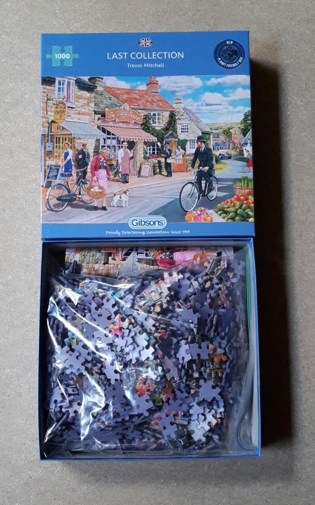 GIBSONS- LAST COLLECTION PUZZEL 1000 stukjes, Hobby en Vrije tijd, Ophalen, 500 t/m 1500 stukjes, Zo goed als nieuw, Legpuzzel