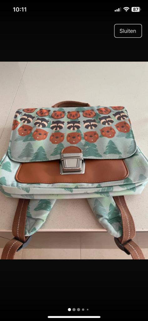 Boekentas, Handtassen en Accessoires, Tassen | Schooltassen, Rugtas, Ophalen of Verzenden, Gebruikt, 30 tot 40 cm