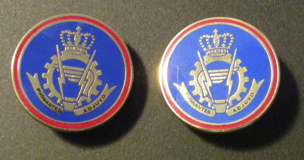 Logistiek batalion kraag pins ( paar ), Verzamelen, Militaria | Algemeen, Ophalen, Landmacht, Embleem of Badge
