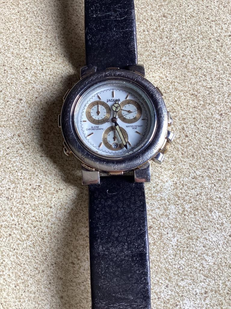 Jaguar polshorloge, Montre-bracelet, Autres marques, Enlèvement ou Envoi, Acier