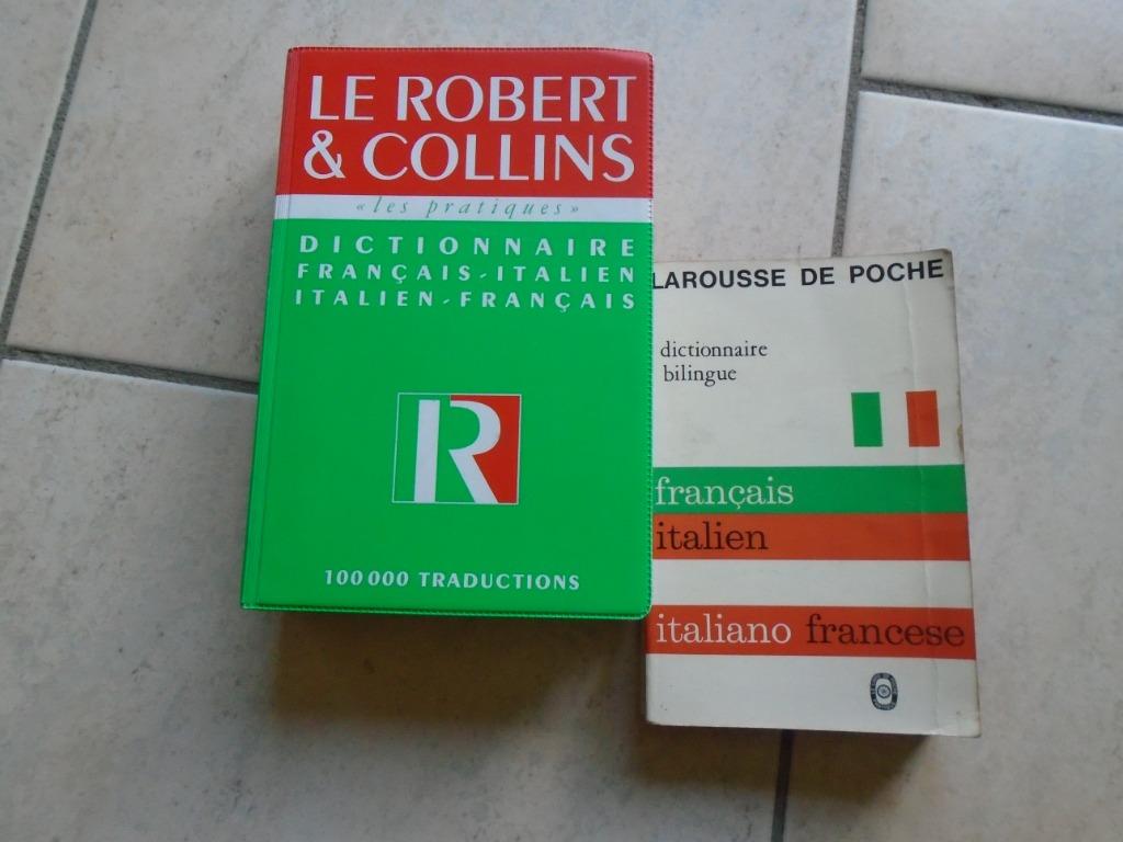 DICTIONNAIRES: ITALIEN FRANCAIS"LE ROBERTxCOLLINS"LAROUSSE, Livres, Italien, Utilisé, Autres éditeurs, CLARI/PADOVANI