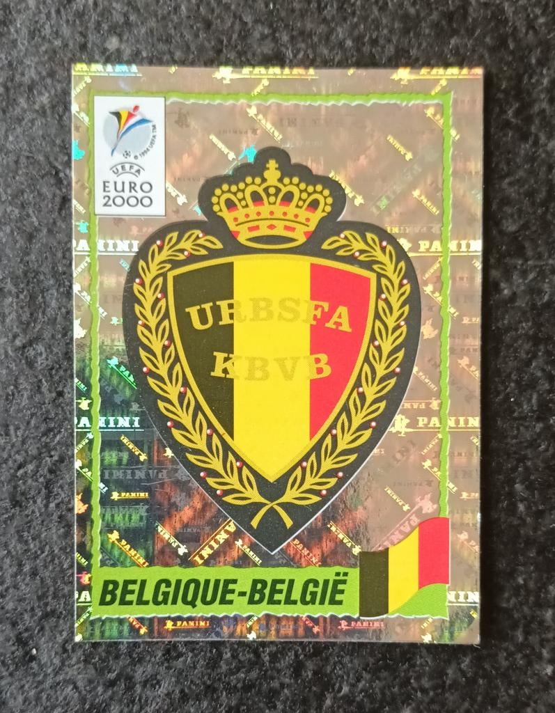 PANINI EURO 2000 # 95 BADGE BELGIUM, Collections, Enlèvement ou Envoi, Neuf