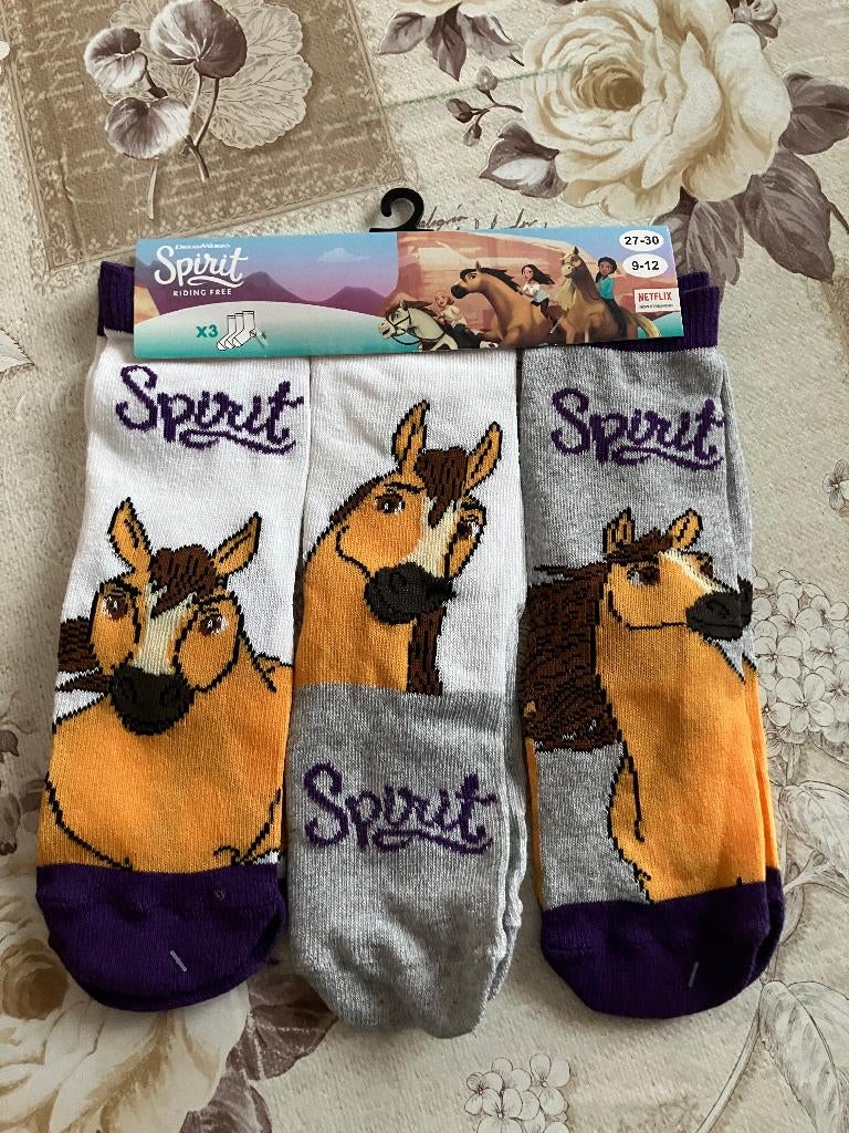 Nieuwe set van 3 paar sokken ' spirit ' - maat 27 / 30, Kinderen en Baby's, Ophalen of Verzenden, Nieuw, Sokken