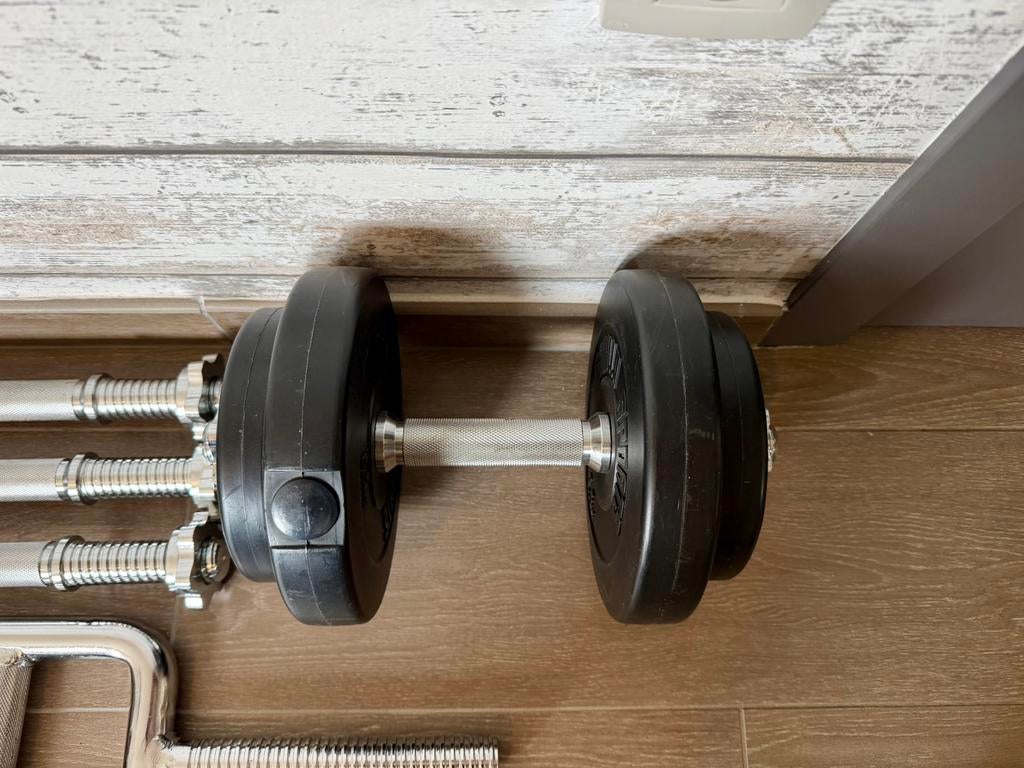 2 Dumbellsets 20 kg Gorilla Sports, Sport en Fitness, Ophalen, Nieuw, Rug, Dumbbell