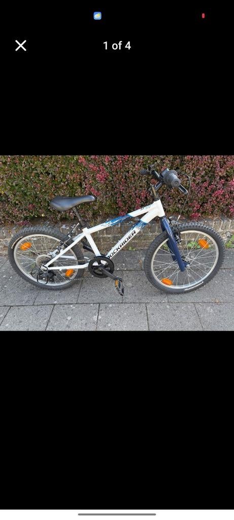 VTT Enfant Rockrider ST 120 20 pouces 6-9ans blanc blue, Enlèvement