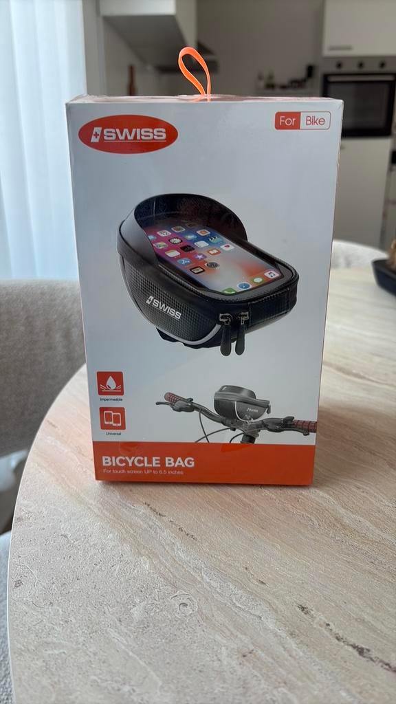 Swiss Bicycle Bag is een waterdichte fietstas/telefoonhouder, Fietsen en Brommers, Ophalen of Verzenden, Nieuw