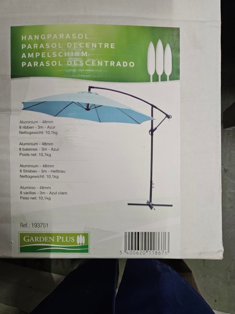 Parasols diameter 3 meter Nieuwe verschillende kleuren, Ophalen