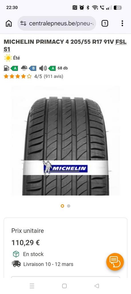 Jantes et pneus, Enlèvement, Utilisé, Renault