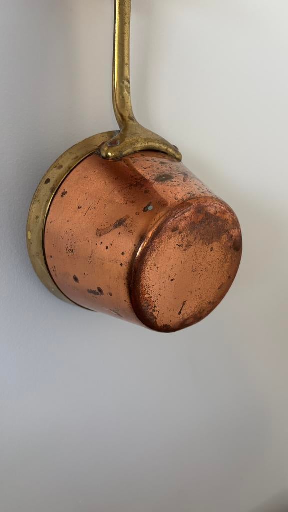 Vintage koperen steelpan, Ophalen