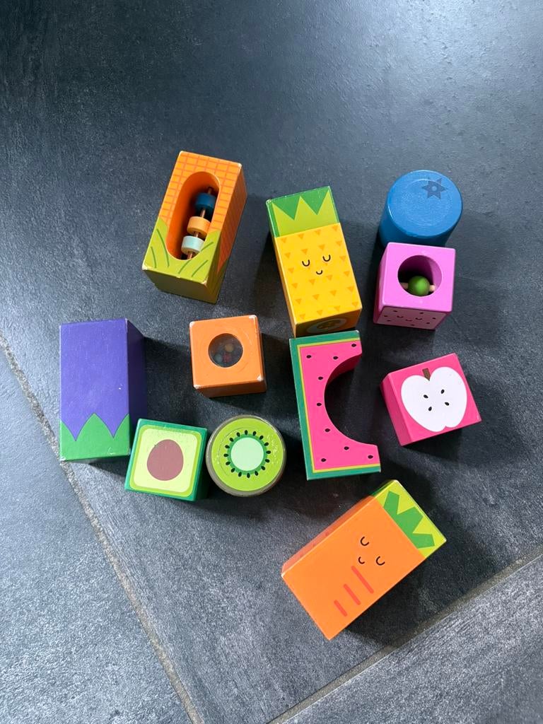 Cubes en bois sonores, Enlèvement, Utilisé