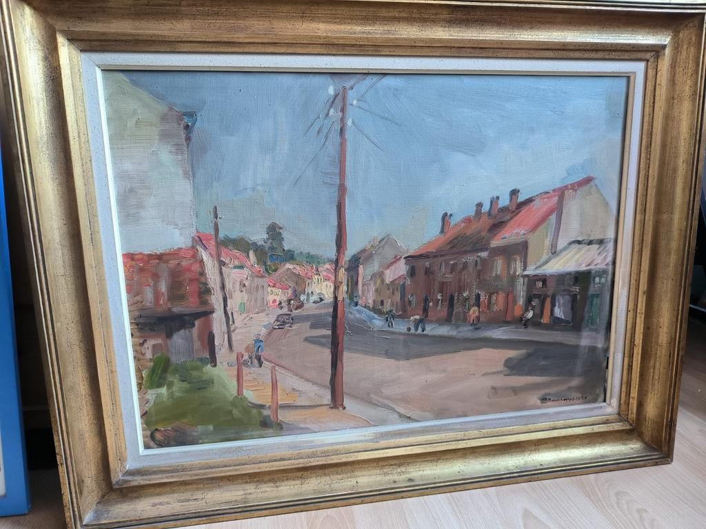 Tableau 1 - Henri Descamps  1950, Antiquités & Art, Enlèvement