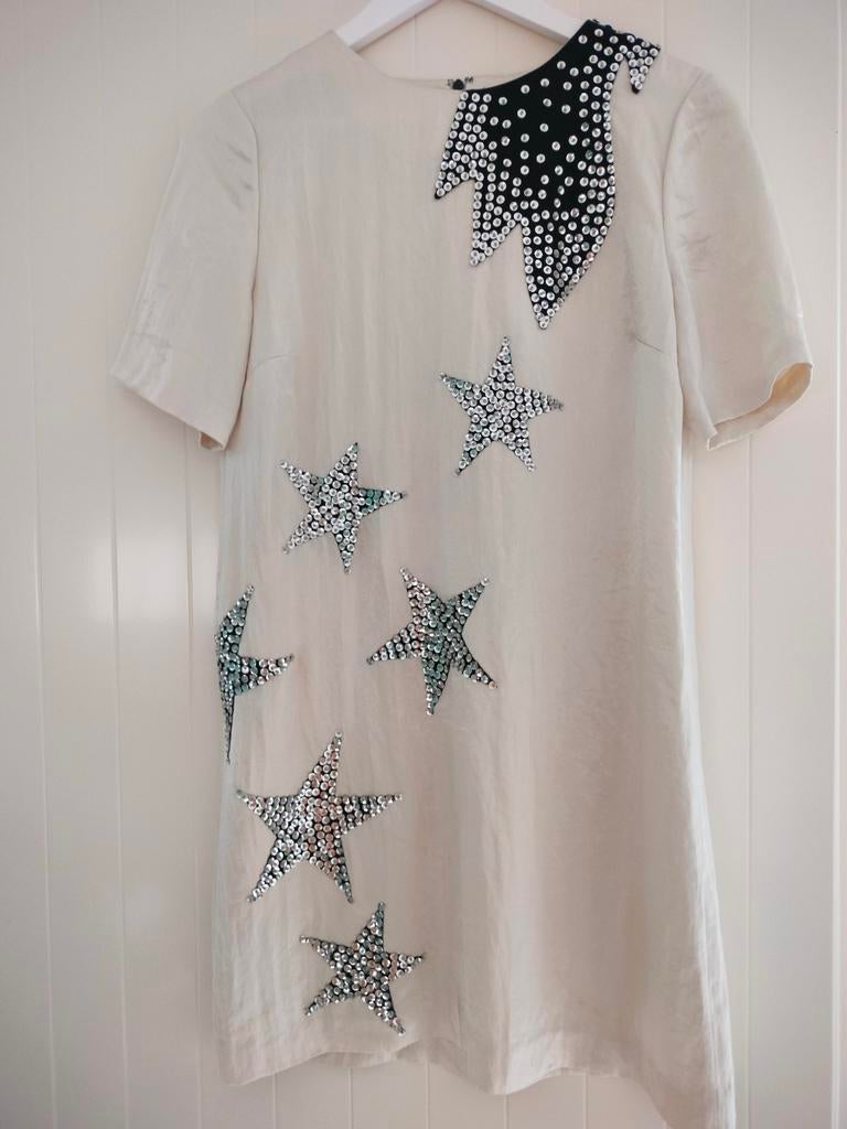 Marc by Marc Jacobs - robe de cocktail en soie à paillettes, Neuf, Blanc, Marc by Marc Jacobs, Enlèvement ou Envoi