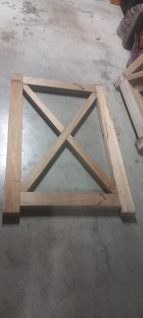 Garde-corps en bois dur massif, Bricolage & Construction, 50 mm ou plus, Moins de 200 cm, Comme neuf, Autres essences de bois