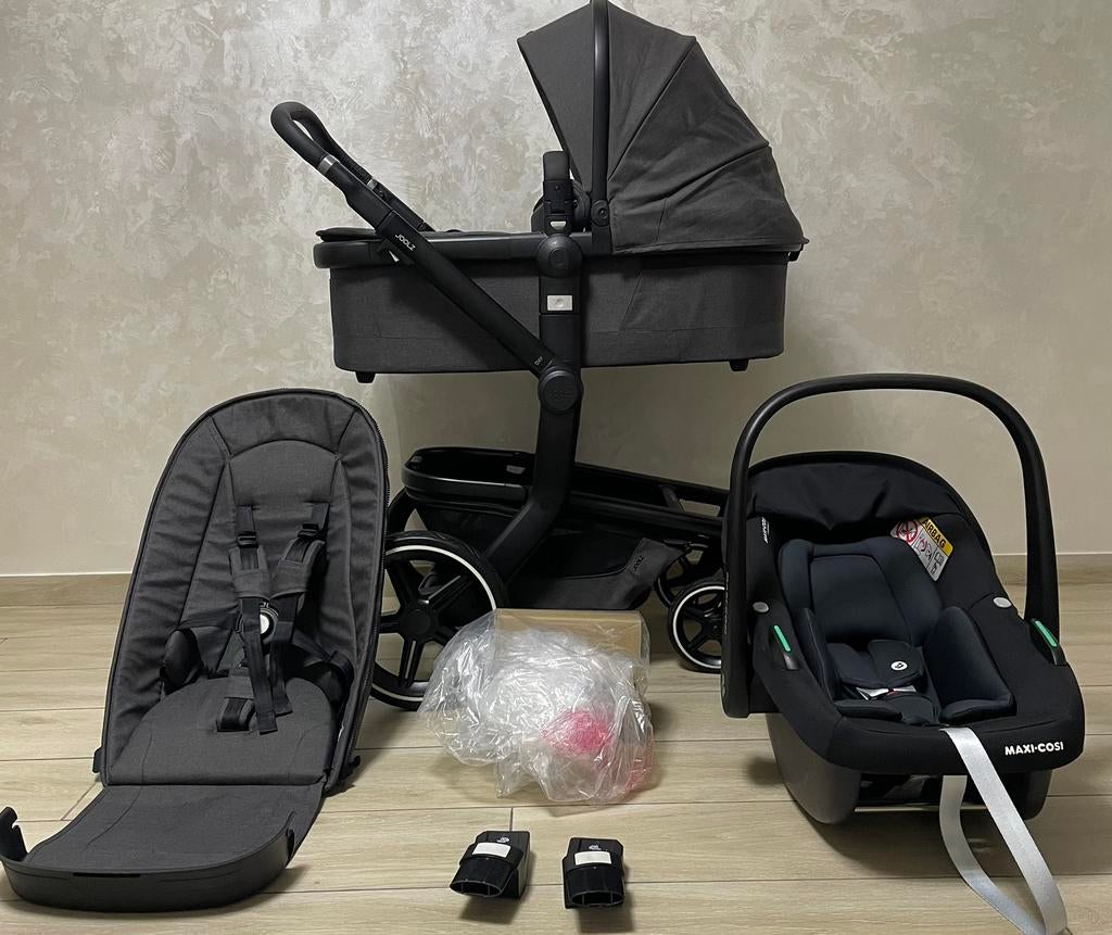 Joolz Day + Awesome Anthracite Gray 3-in-1 Complete, Kinderen en Baby's, Buggy's, Maxi-Cosi, Voetenzak, Ophalen