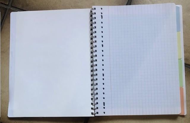 schoolgerief:4 in 1 collegeblok,200 paginas, Diversen, Schoolbenodigdheden, Ophalen of Verzenden, Nieuw