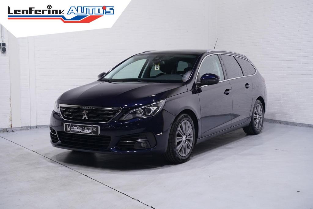 Peugeot 308 SW 1.2 PureTech Blue Lease Premium NAP Navi Clim, Auto's, Blauw, 101 g/km, Onderhoudsboekje, Parkeersensor