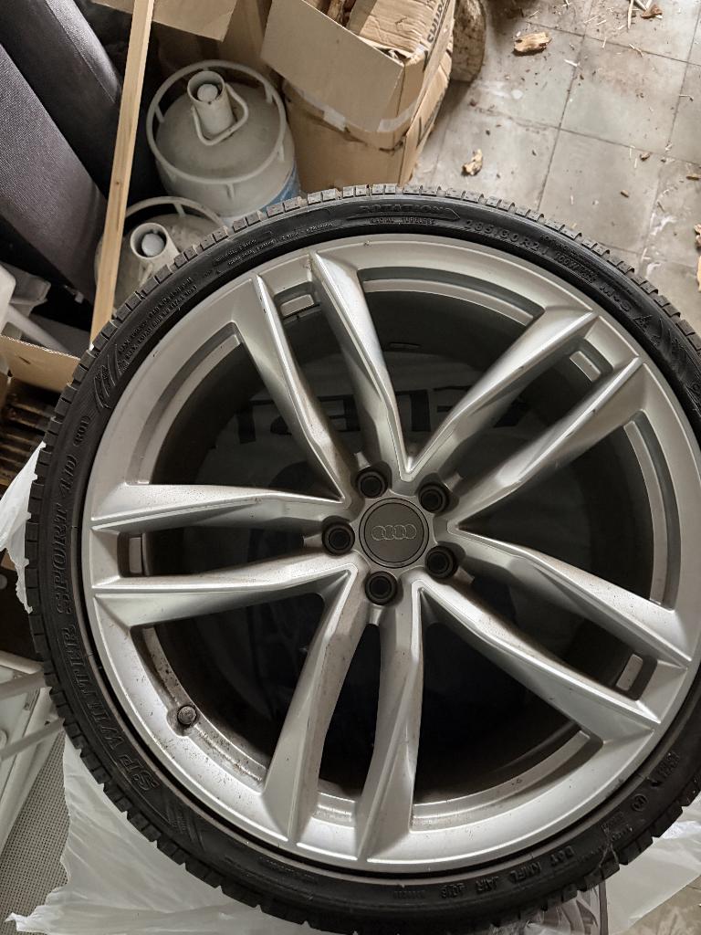 Belles roues d'origine 21" Audi RS6 C7 + Dunlop 285/30 R21, Pneus hiver, 285 mm, Véhicule de tourisme, 21 pouces