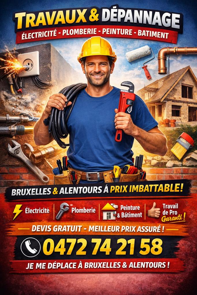 Homme à tout faire – Travaux & Dépannage, Bricolage & Construction, Enlèvement