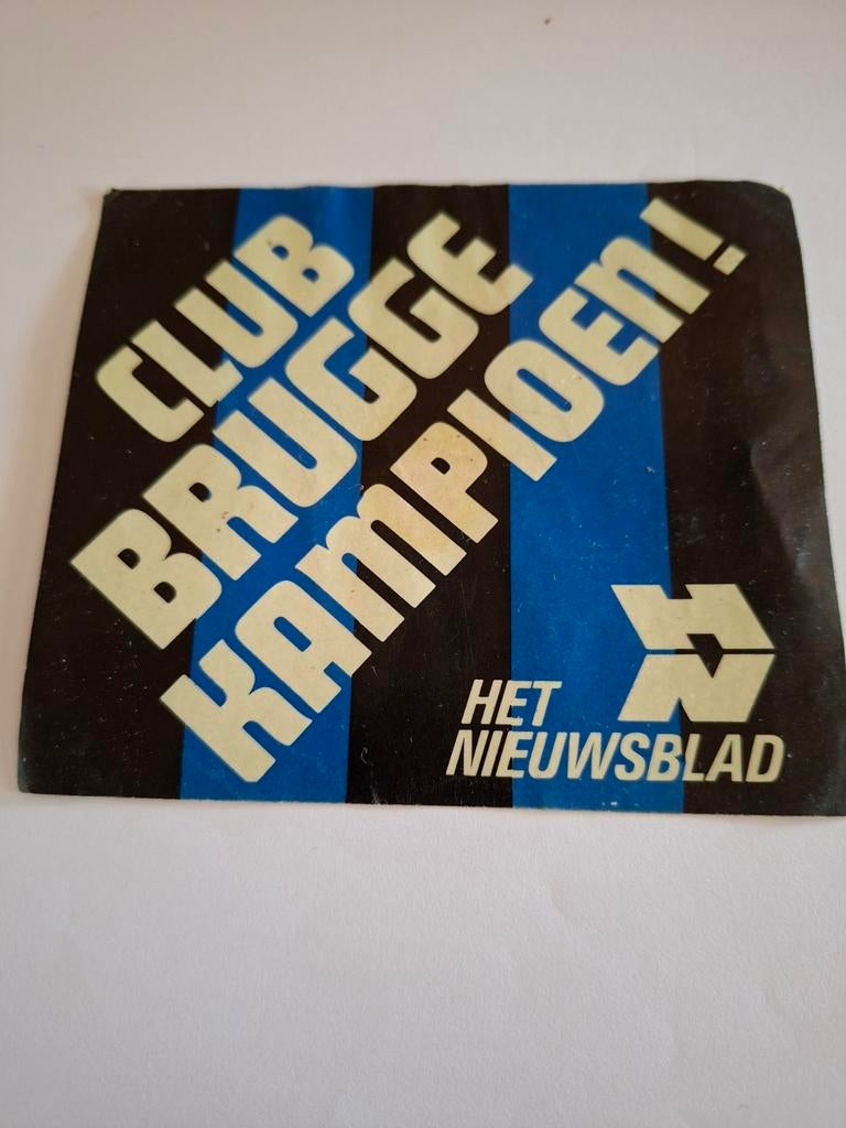 Autocollant champion du Club de Bruges | Het Nieuwsblad, Autos : Divers, Autocollants de voiture, Enlèvement ou Envoi