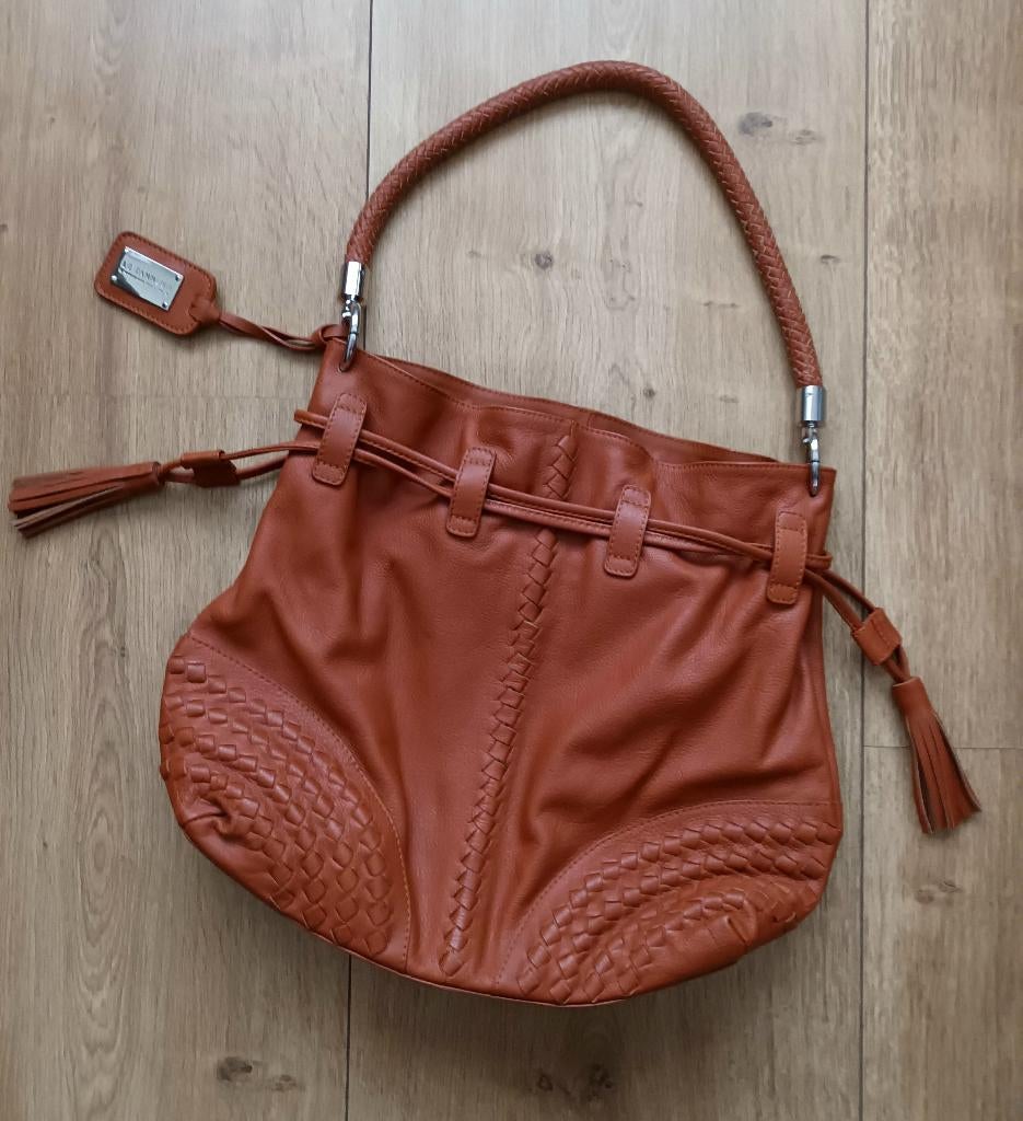 Sac à main en cuir - Le Tanneur - marron, Envoi, Comme neuf, Brun, Sac à main