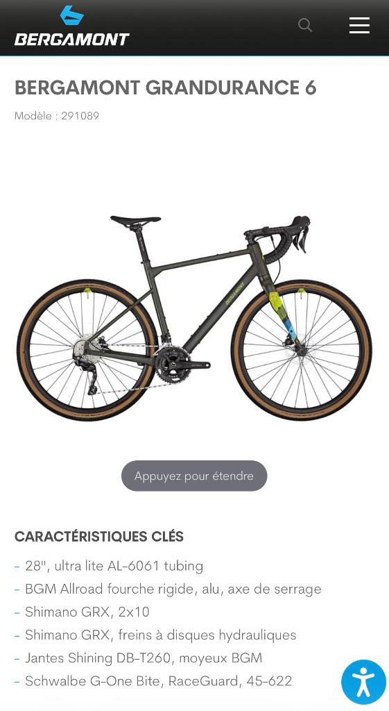 Vélo Gravel Bergamont Grandurance 6 neuf, Fietsen en Brommers, Fietsen | Heren | Sportfietsen en Toerfietsen, Nieuw, Overige merken