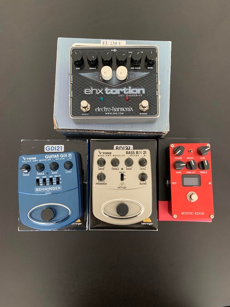 4 gitaareffecten, Muziek en Instrumenten, Ophalen, Gebruikt, Distortion, Overdrive of Fuzz
