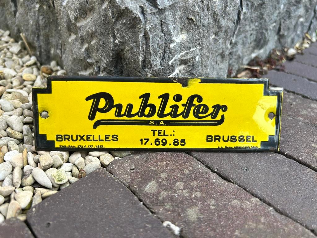 Publifer // NMBS bordje, Verzamelen, Ophalen of Verzenden