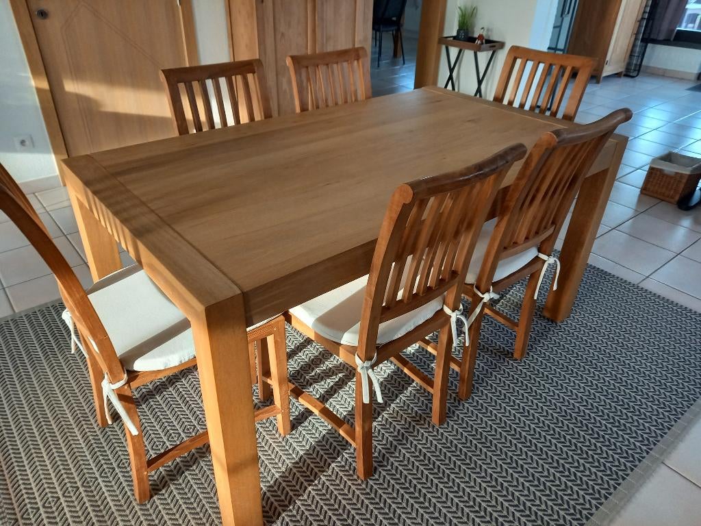 teak stoelen, Huis en Inrichting, Stoelen, Ophalen, Bruin, Zo goed als nieuw, Tijdloos