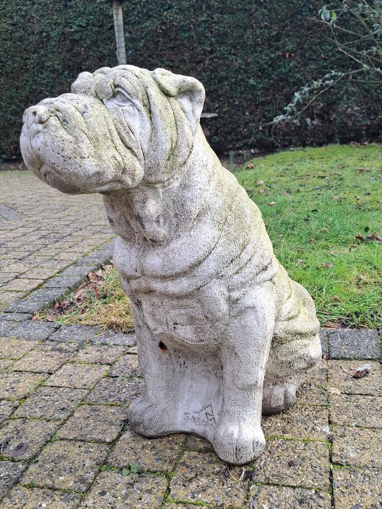 Statue de jardin chien 54kg 56cm de haut, Antiquités & Art, Enlèvement